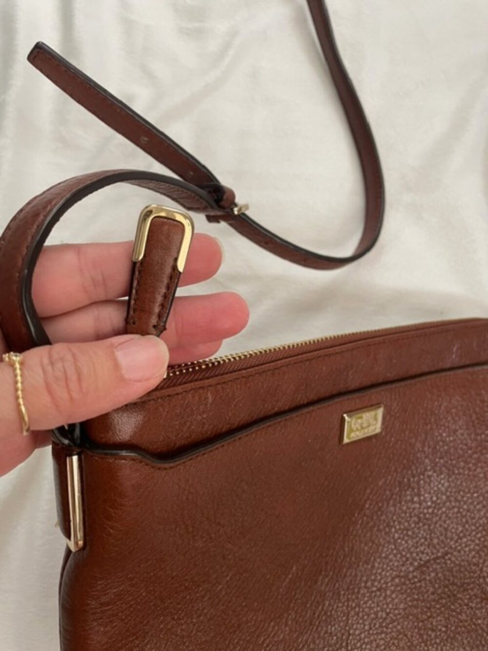 Coach Women's Vintage Madison Leather Crossbody Bag, Brown - Picture 9 of 16